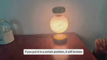 Video: La Lune moon lamp floating above its base